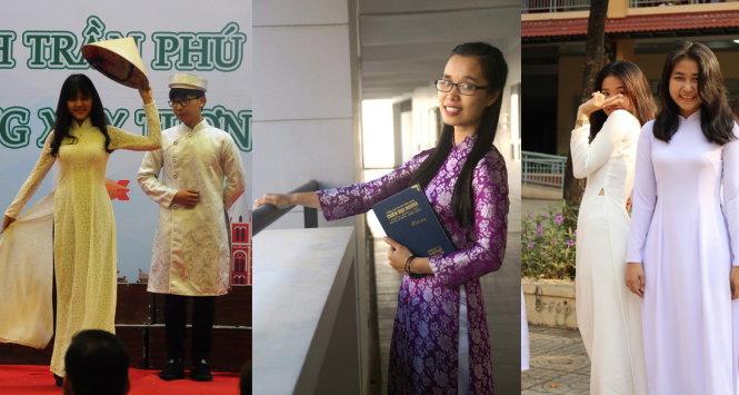 Duyên dáng Việt Nam - 
Tác giả: Nguyễn Hoàng Nhựt Minh; Cô giáo em - Tác giả: Đinh Ngọc Như Thủy và Áo trắng sân trường - Tác giả: Tác giả: Hoàng Ngọc Lữ