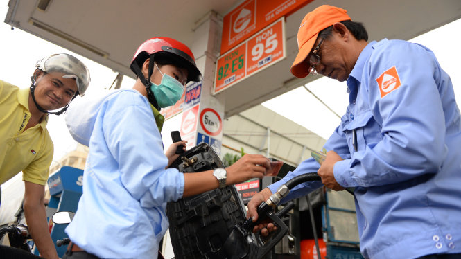 Một điểm bán xăng E5 trên đường Quang Trung, quận Gò Vấp, TP.HCM -
 Ảnh: Hữu Khoa