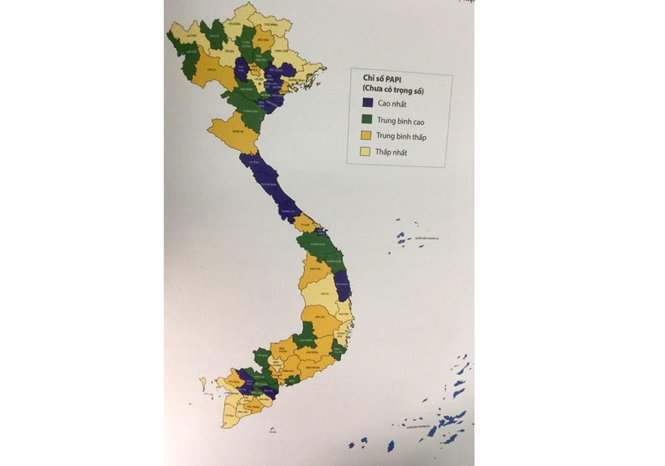 PAPI 2016 tỉnh thành