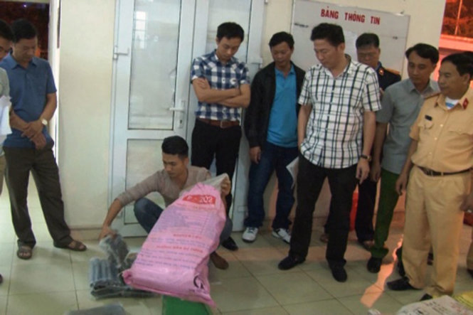 Tang vật thuốc nổ của vụ án.