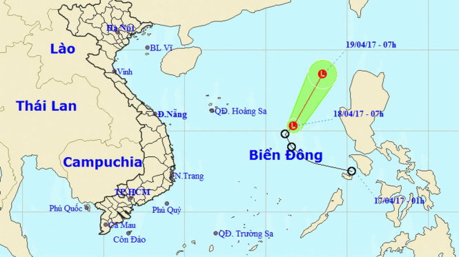 Ảnh: Trung tâm dự báo khí tượng thủy văn Trung ương