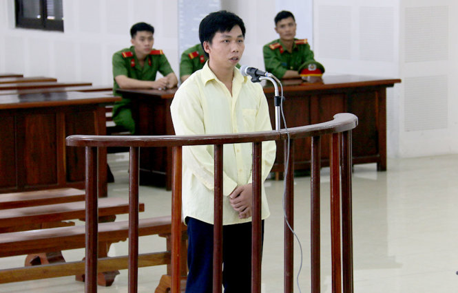 Bị cáo tại phiên tòa - Ảnh: HỮU KHÁ