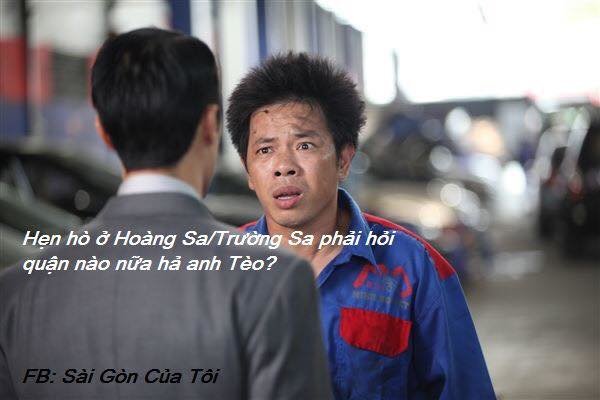 Ảnh chế từ một câu thoại trong phim Tèo em trên trang Tôi là dân Sài Gòn