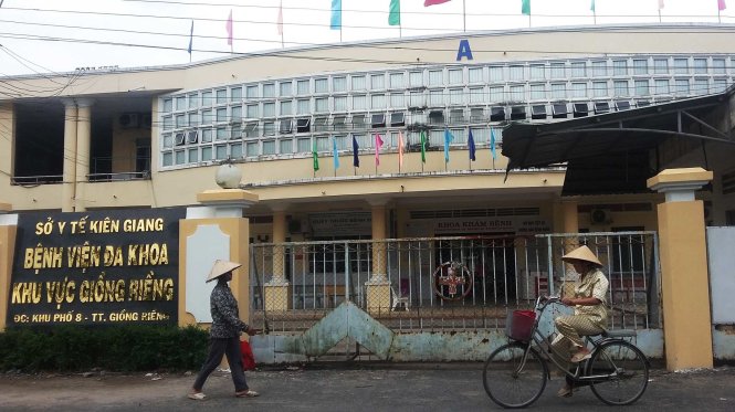 BVĐK khu vực Giồng Riềng - nơi ông Giang từng giữ chức giám đốc và đã để xảy ra sai phạm 5,26 tỉ đồng - Ảnh: K.Nam.