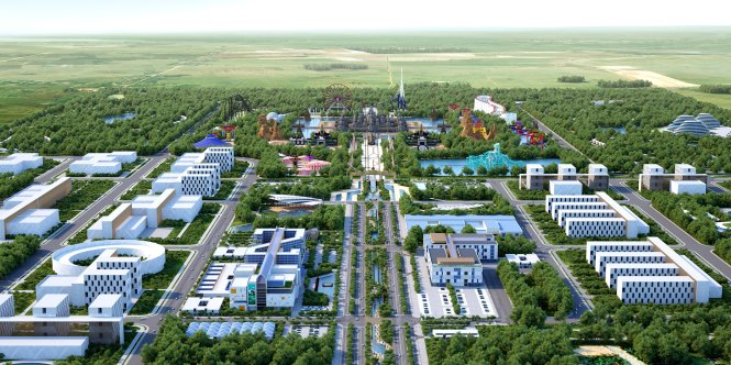 Mô hình dự án TP Empire World toạ lạc tại TP Bavet của Virtue Resources Corporation
