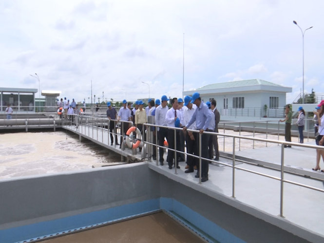 Nhà máy xử lý nước thải công suất 10.000m3/ngày đêm được đưa vào hoạt động - Ảnh: K.TÂM