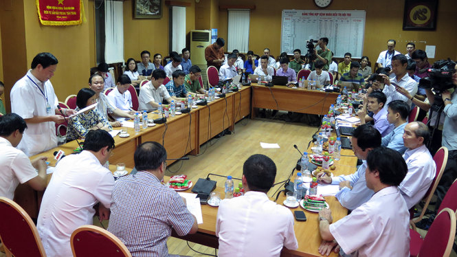 Toàn cảnh buổi họp báo - Ảnh: QUANG THẾ