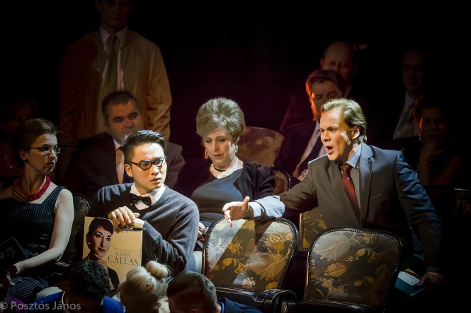 Ninh Đức Hoàng Long với vai diễn trong vở opera I Puritani tại Hungary - Ảnh: NVCC