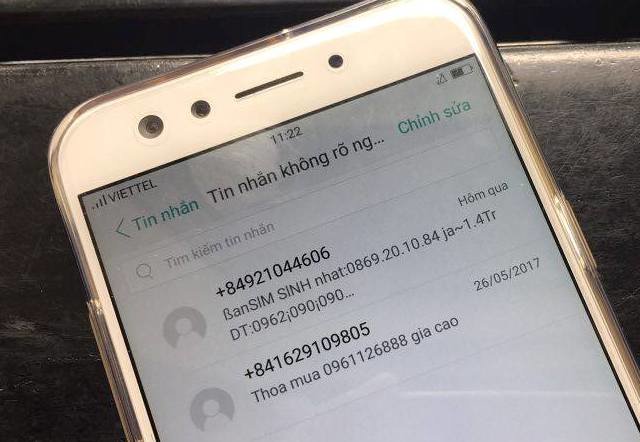 Tin nhắn rác vẫn hoành hành người dùng di động. - Ảnh: Đức Thiện