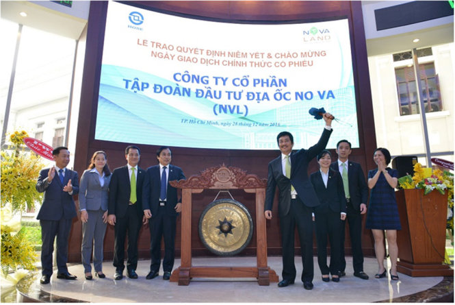 Cổ phiếu NVL được niêm yết từ cuối năm 2016. Ảnh T.HIỀN