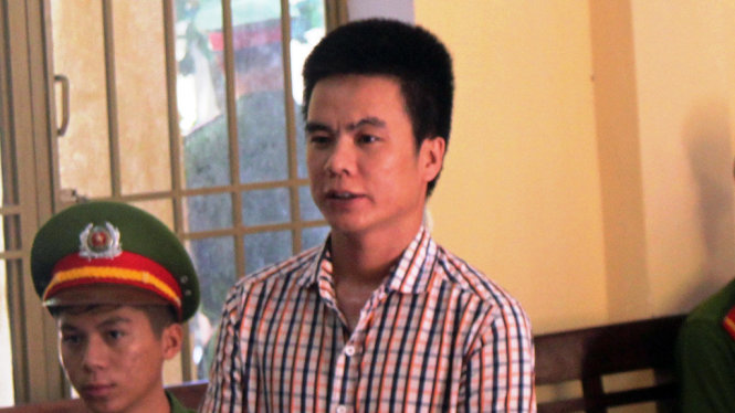 Hải tại phiên tòa - Ảnh: L.T