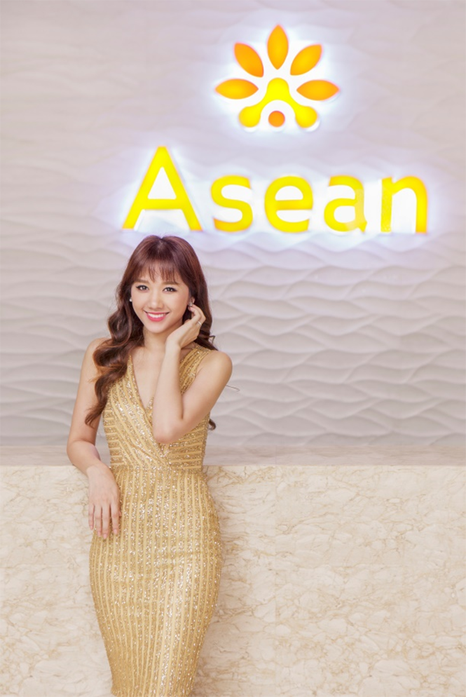 Hari Won là đại sứ thương hiệu cho phần hình ảnh Bệnh viện thẩm mỹ Asean