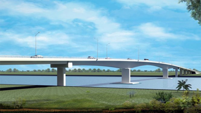 Phối cảnh cầu Châu Đốc