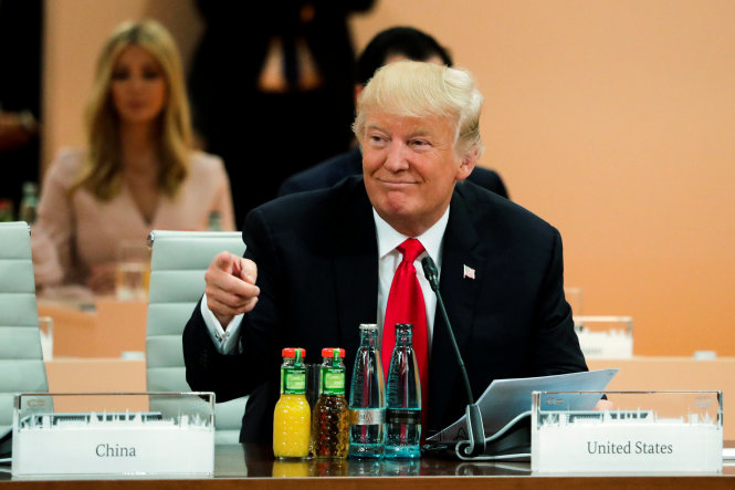 Tổng thống Mỹ Donald Trump đang tỏ ra lạc quan thận trọng sau cuộc gặp trực tiếp đầu tiên với Tổng thống Nga Vladimir Putin - Ảnh: Reuters