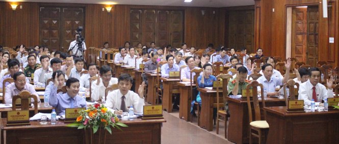 HĐND tỉnh Quảng Bình - Ảnh: N.M