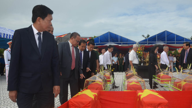 Buổi lễ truy điệu - Ảnh: SƠN LÂM