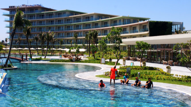 Một góc quần thể nghỉ dưỡng FLC Sầm Sơn (Thanh Hóa) do FLC làm chủ đầu tư vừa được Thanh tra Bộ Xây dựng chỉ rõ nhiều sai phạm - Ảnh: Hà Đồng