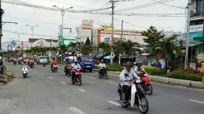 Khu vực hiện trường vụ tai nạn taxi tông khiến ông Tịnh tử vong