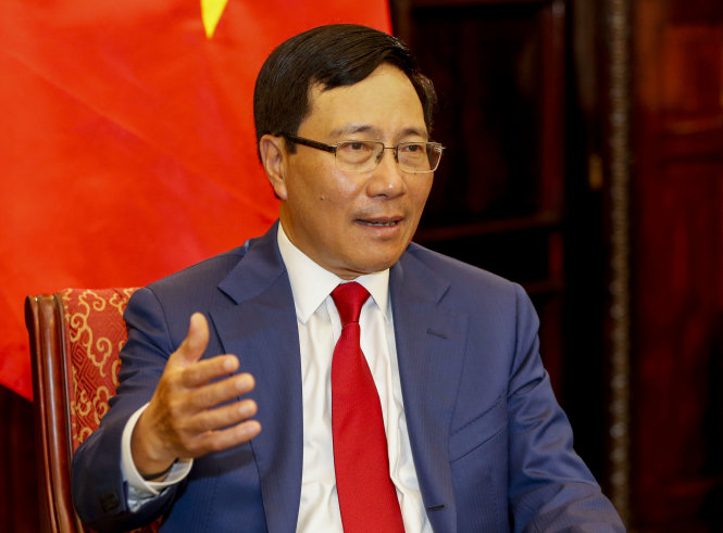 Phó thủ tướng, Bộ trưởng Bộ Ngoại giao PHẠM BÌNH MINH - Ảnh: VIỆT DŨNG