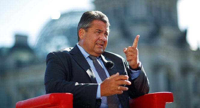 Ngoại trưởng Đức Sigmar Gabriel - Ảnh: REUTERS