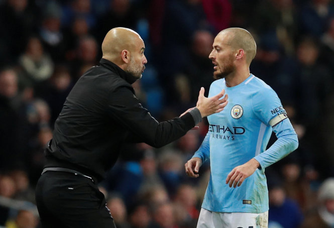 Sự trở lại của Silva là một tin vui cho HLV Guardiola. Ảnh: REUTERS