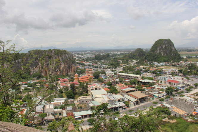 Núi Ngũ Hành Sơn ngày nay. Ảnh: TRƯỜNG TRUNG