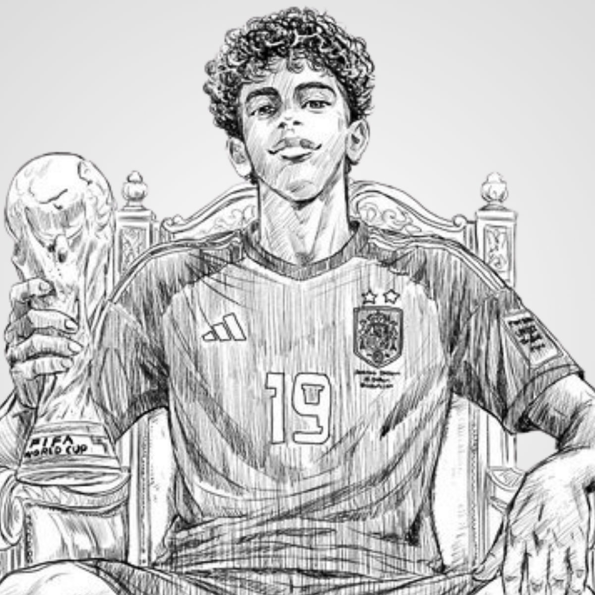 Tác giả Ao Ashi gây sốt với tranh vẽ Lamine Yamal vô địch World Cup