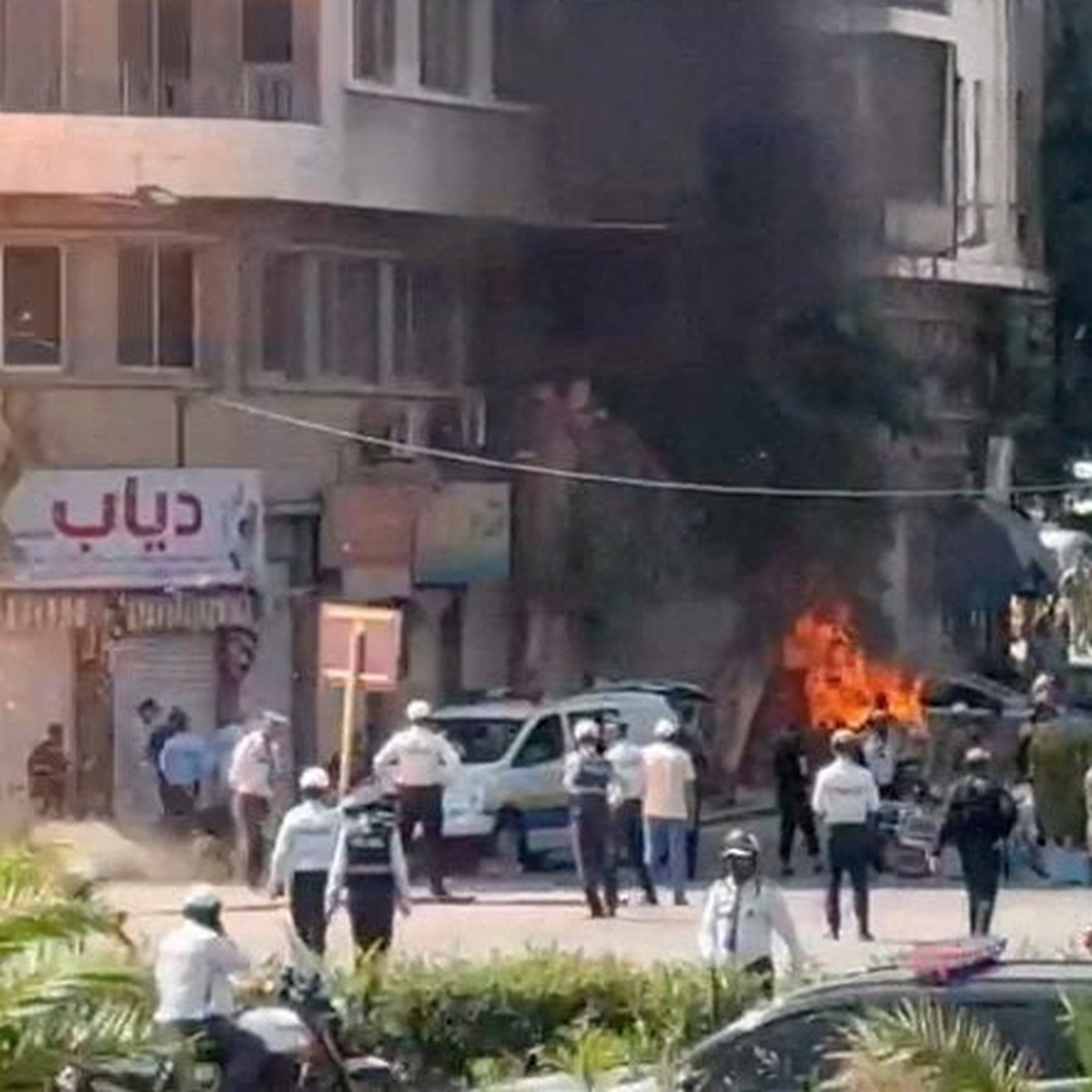 Nổ gần khách sạn nơi Tổng thống Pháp lưu trú tại Syria