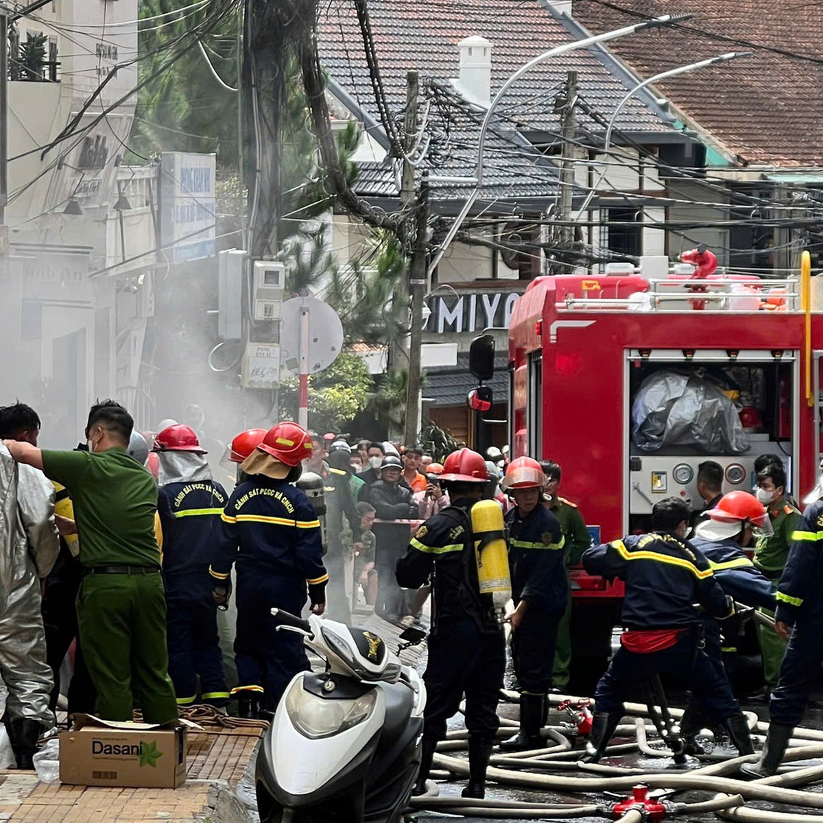 Một người chết trong vụ cháy nhà ở trung tâm Đà Lạt
