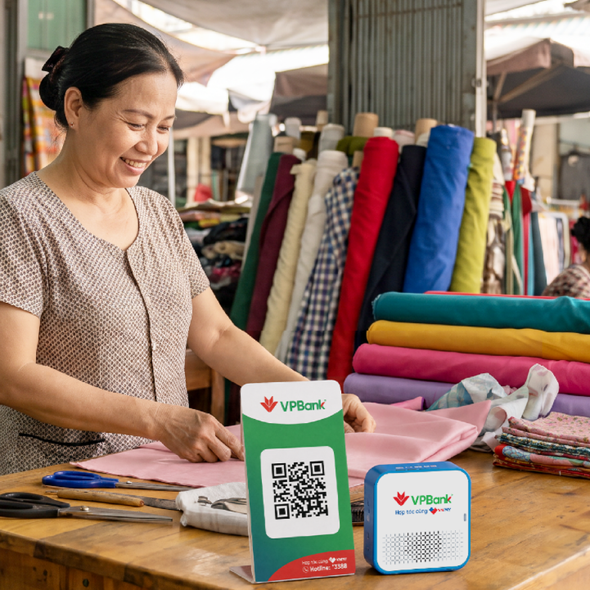 VNPAY trang bị loa thông báo giao dịch cho hộ kinh doanh