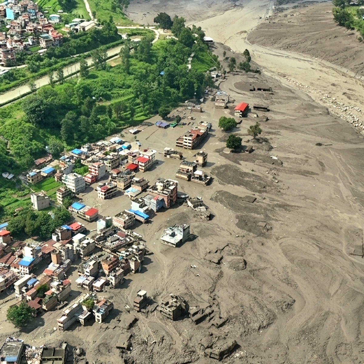 Nepal bất ngờ hứng dòng lũ khổng lồ: Chuyện gì xảy ra trên Himalaya?