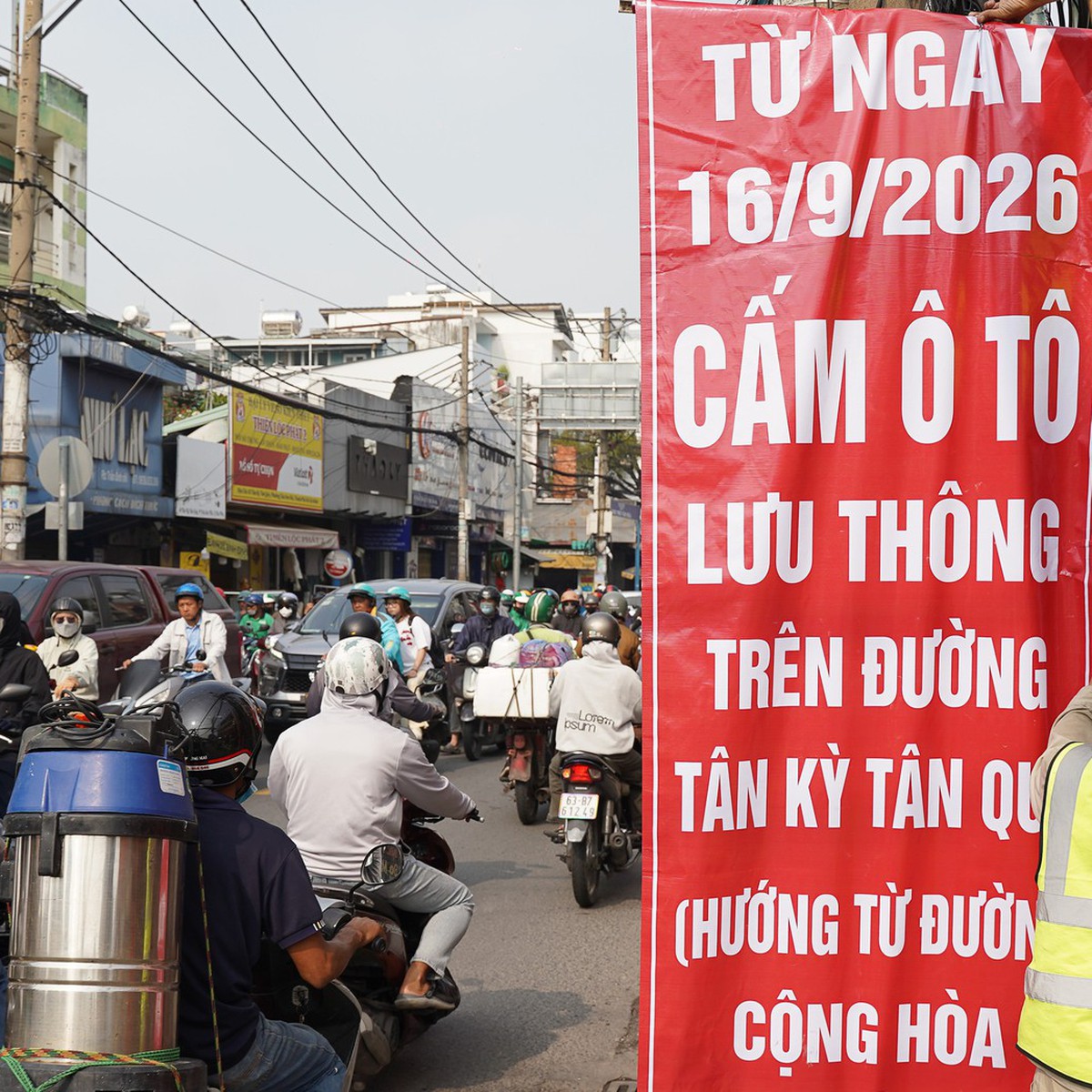 Từ hôm nay 16-9, TP.HCM cấm ô tô một chiều đường Tân Kỳ Tân Quý để thi công metro số 2