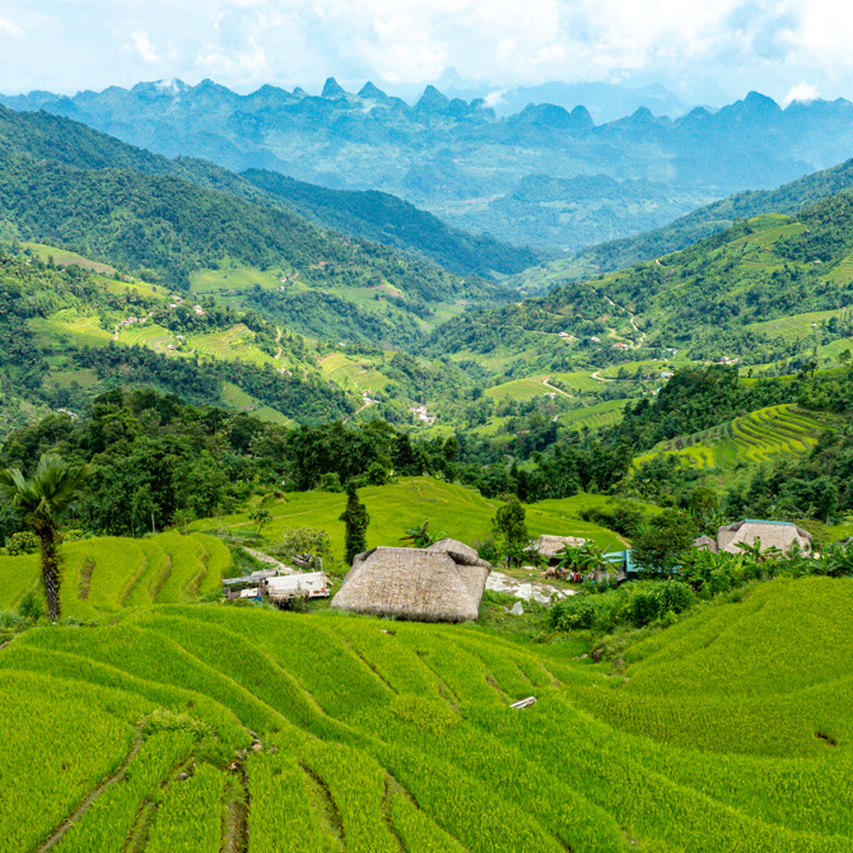 Vượt núi băng rừng ngắm ruộng bậc thang trên ‘nóc nhà Đông Bắc’