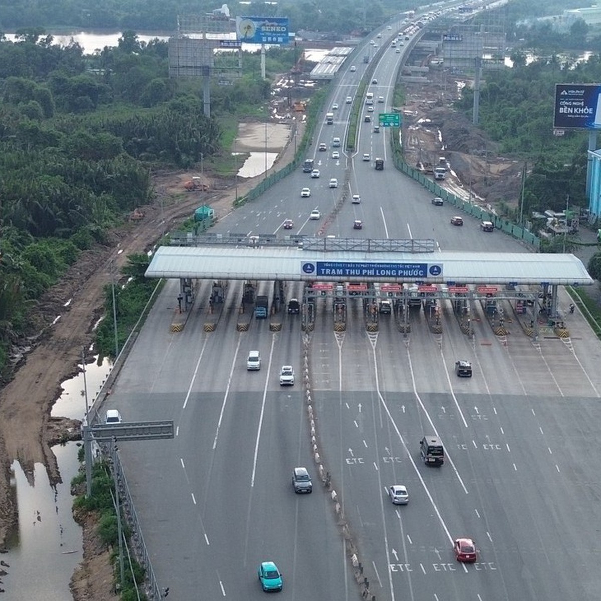 17h ngày 2-9, cao tốc Long Thành - Dầu Giây thông thoáng, chưa áp dụng cho xe chạy ngược chiều