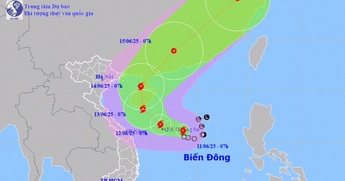 Tropical depression strengthens into storm in East Vietnam Sea