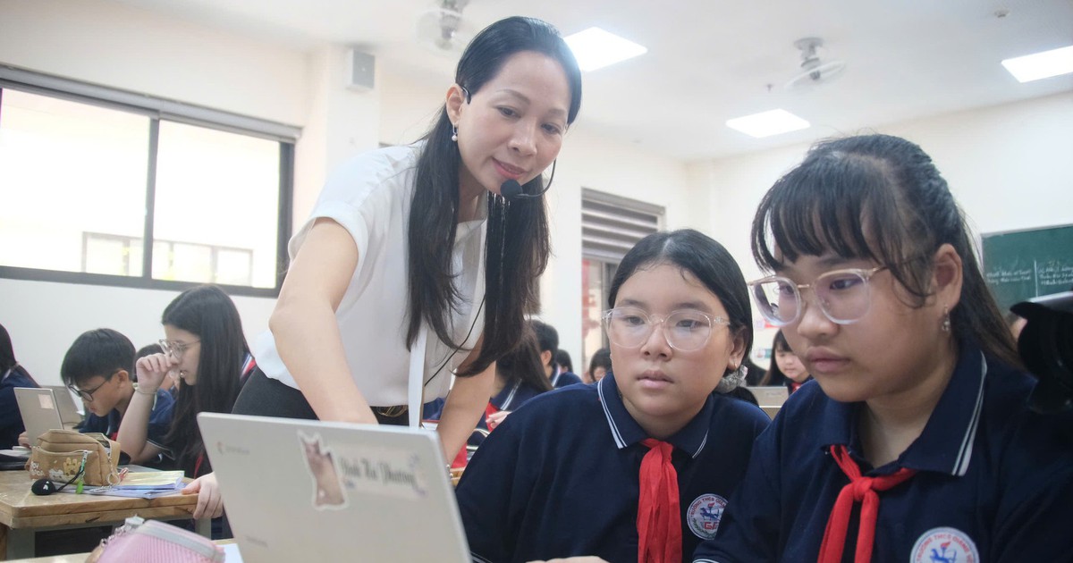 Trường cho 100% học sinh sử dụng laptop trong giờ học, quản lý ra sao?
