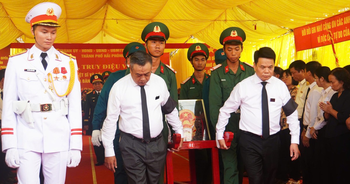 Truy điệu, an táng 56 hài cốt liệt sĩ và đồng bào tử nạn tại Mả Chìa, Hải Phòng