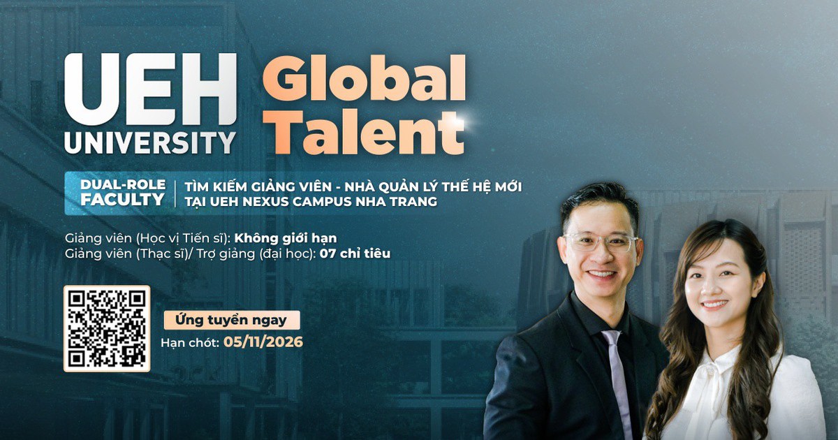 Cơ hội trở thành giảng viên kiêm nhà quản lý tại UEH Nexus Campus Nha Trang