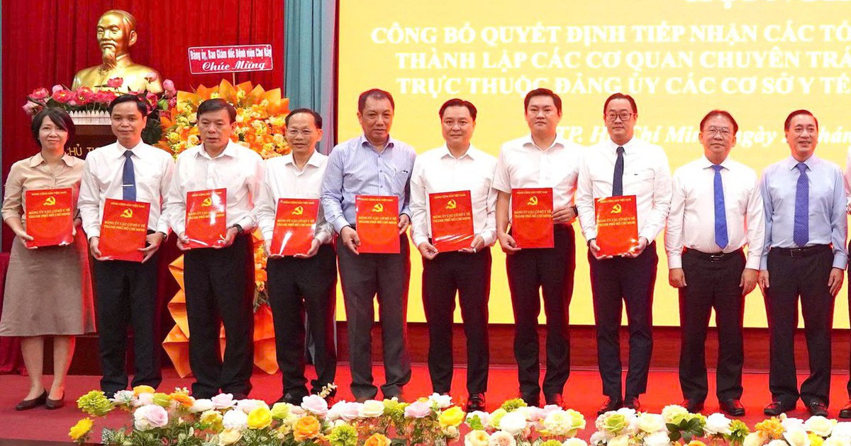 Đảng ủy các cơ sở y tế TP.HCM tiếp nhận 65 tổ chức Đảng và 7.781 đảng viên