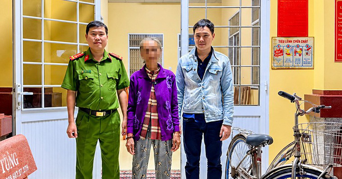 Cụ bà đạp xe từ Cần Thơ xuống Cà Mau, bị lạc 3 ngày và được công an đưa về nhà