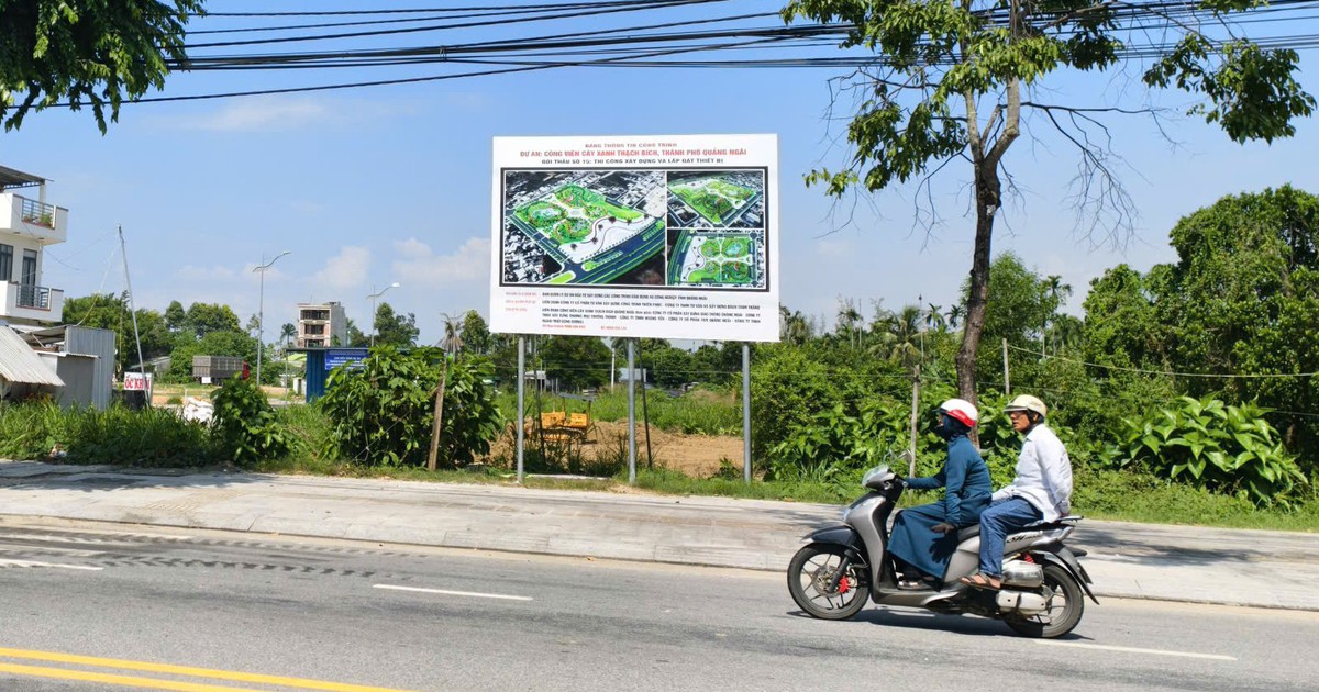 Đẩy nhanh tiến độ dự án công viên cây xanh 900 tỉ đồng ở Quảng Ngãi