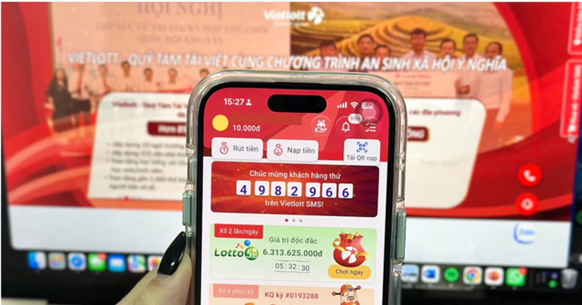 Vietlott SMS sắp đạt 5 triệu tài khoản nhờ tăng tích hợp trên nền tảng số