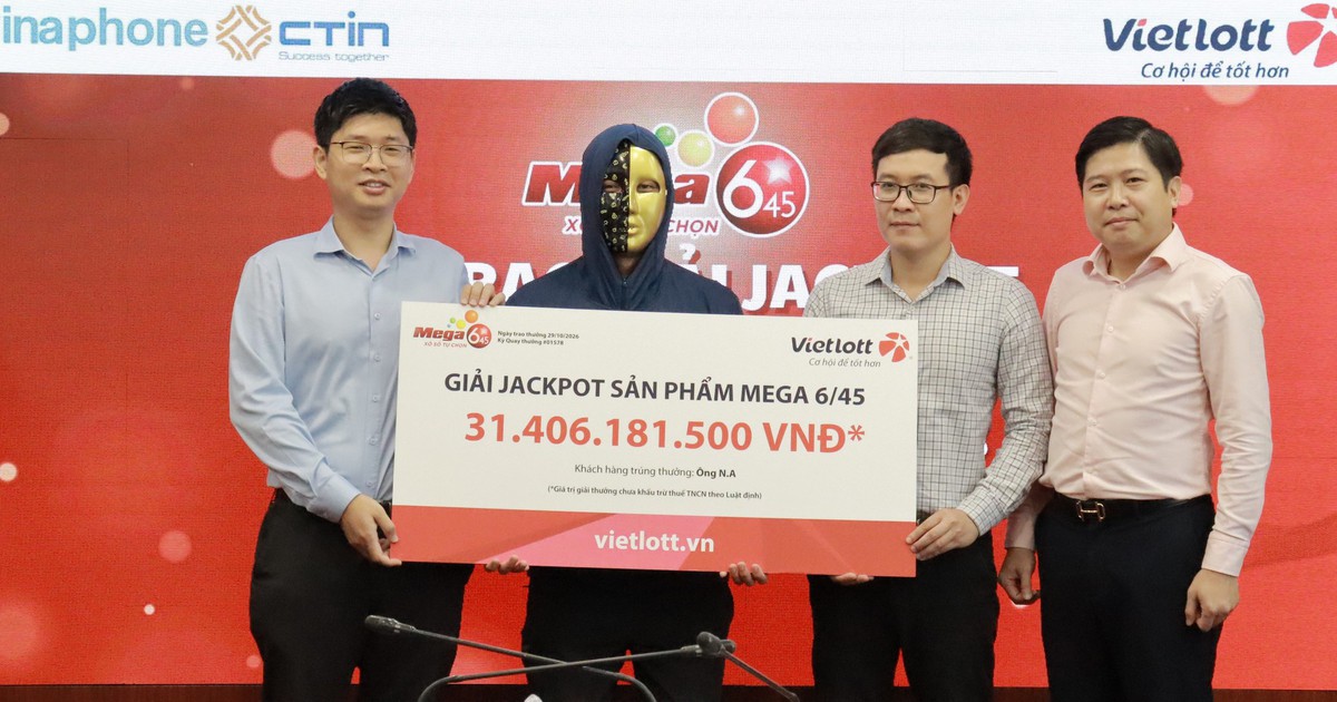 Người đàn ông ở Hải Phòng trúng Vietlott hơn 31 tỉ đồng
