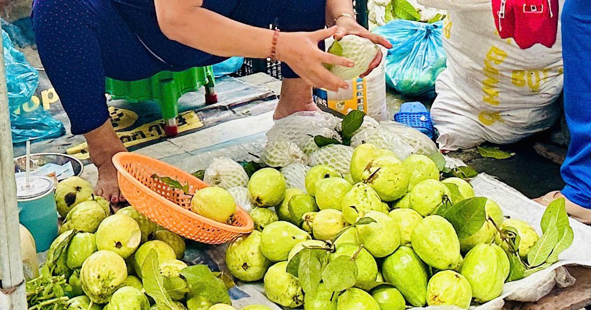Giá cả đầu ngày: Rau má ruộng khan hàng, ổi miền Tây còn 10.000 đồng/kg