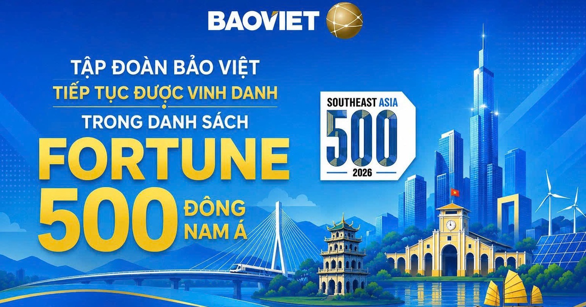 Tập đoàn Bảo Việt tiếp tục được vinh danh trong Fortune Southeast Asia 500
