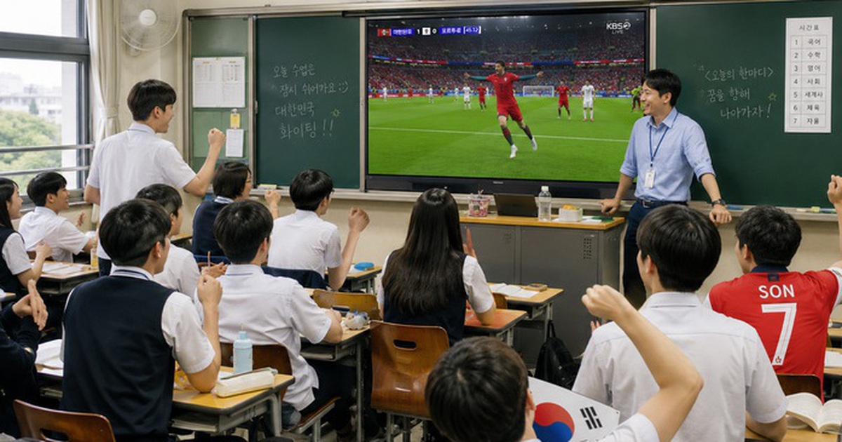 Hàn Quốc tranh cãi về việc cho học sinh xem World Cup trong giờ học