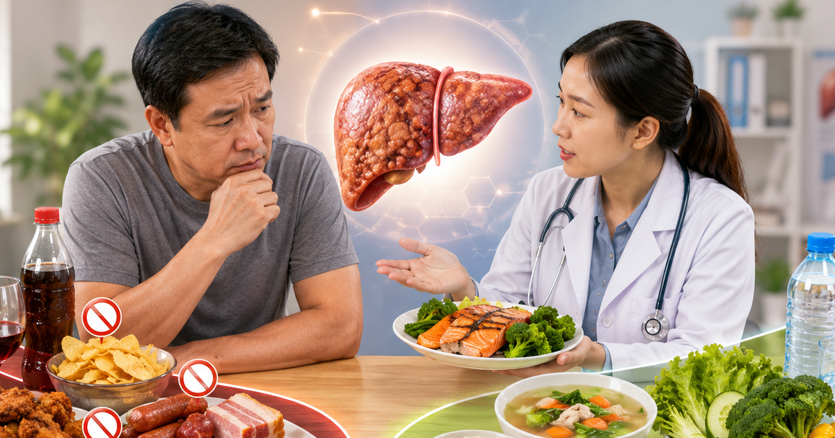 Người bệnh xơ gan cần ăn kiêng như thế nào?