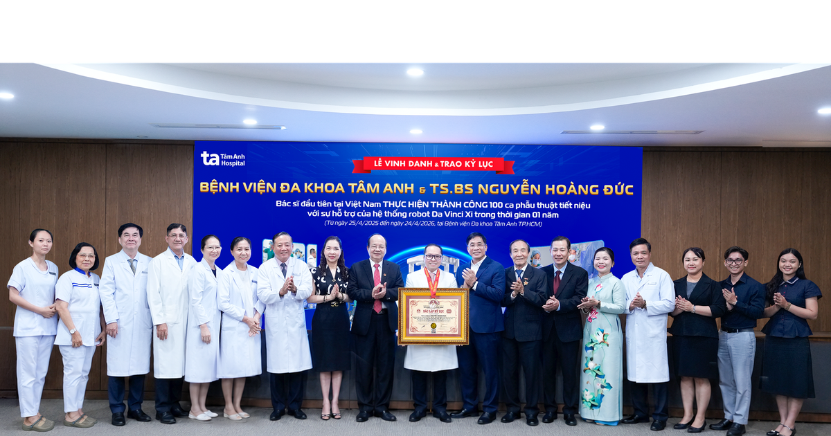 Bác sĩ Bệnh viện Tâm Anh lập kỷ lục phẫu thuật bằng robot thế hệ mới
