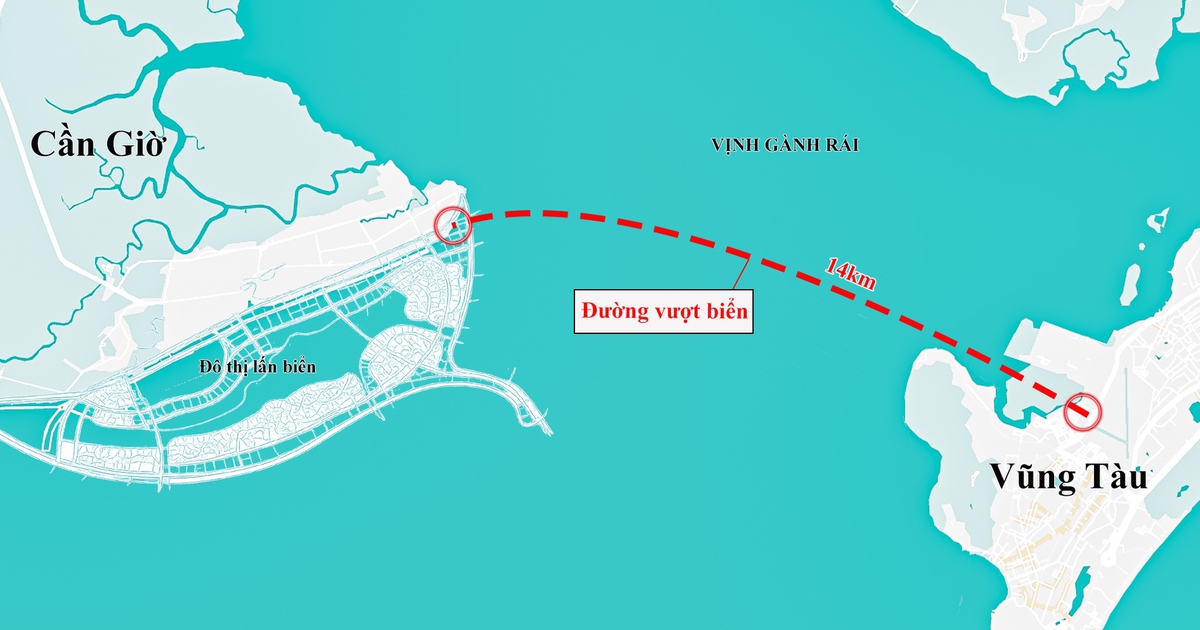 Thông qua chủ trương đầu tư đường vượt biển Cần Giờ - Vũng Tàu hơn 93.000 tỉ đồng