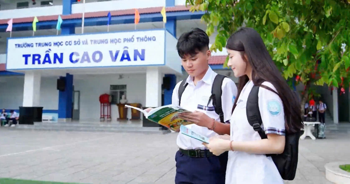 Không gian học tập của trường THCS và THPT Trần Cao Vân